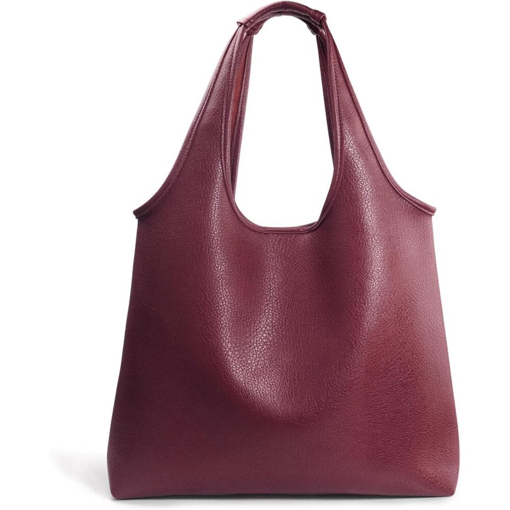 Stylish Slouchy Handbag - Spacious Vegan Leather Tote for Work & Weekender